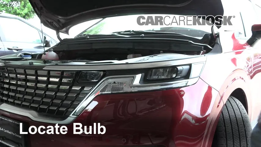 2022 Kia Carnival SX 3.5L V6 Éclairage Feu clignotant avant (remplacer l'ampoule)
